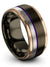 Metal Wedding Band for Female Lady Engagement Woman's Band