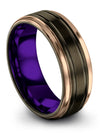 Wedding Ring for Him Engraved Tungsten Carbide Ladies Wedding Rings 8mm Ring - Charming Jewelers