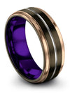3rd Wedding Anniversary Rings Tungsten Ring Natural Finish