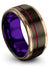 Wedding Ring Sets for Boyfriend and Her Gunmetal