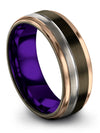 Jewelry Wedding Rings Tungsten Ring for Husband and Girlfriend 8mm 65 Year - Charming Jewelers