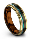 Men&#39;s Wedding Band Set Gunmetal Tungsten Rings Wedding Ring Primise Bands - Charming Jewelers