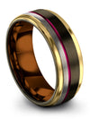 Wedding Ring for Guys Awesome Wedding Bands Gunmetal and Gunmetal Rings Ring - Charming Jewelers