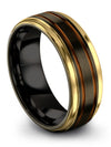 Brushed Tungsten Wedding Rings Tungsten Matching Bands for Couples Modern Ring - Charming Jewelers