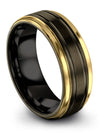 Wedding Bands Matching Sets Tungsten Band Set Minimalist Ring for Lady - Charming Jewelers