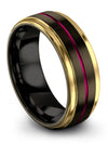 Guys 8mm Wedding Ring Lady Tungsten Wedding Rings Gunmetal