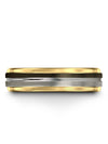 Gunmetal Woman&#39;s Tungsten Rings for Man Matte Finish Gunmetal Promise Ring Set - Charming Jewelers