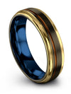 Wedding Bands for Him and Wife Sets Womans Wedding Ring Tungsten 6mm Gunmetal - Charming Jewelers