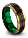 Wedding Ring Sets in Gunmetal Tungsten Ring Boyfriend and Her Brushed Gunmetal - Charming Jewelers
