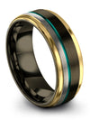 Wife Promise Ring Sets Tungsten Rings Female 8mm Engagement Woman Band Her - Charming Jewelers