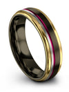 Wedding Rings Gunmetal for Guys Personalized Tungsten Ring Cousin Set Gunmetal - Charming Jewelers