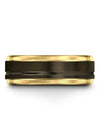 Wedding Ring for Godfather Tungsten Ring Matte Midi Rings Gunmetal Engagement - Charming Jewelers