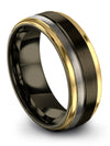Guy Birth Day Tungsten Rings Him and Her Engagement Bands His Fiance Gifts Sets - Charming Jewelers