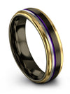 Wedding Band for Her and Husband Set Tungsten Gunmetal Ring Woman&#39;s Birthday - Charming Jewelers