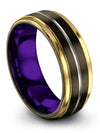 Mens Wedding Ring Tungsten Carbide Men Rings Tungsten Engagement Womans Band - Charming Jewelers