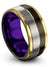 Wedding Bands for Female Tungsten Ring Engraving Set Ring